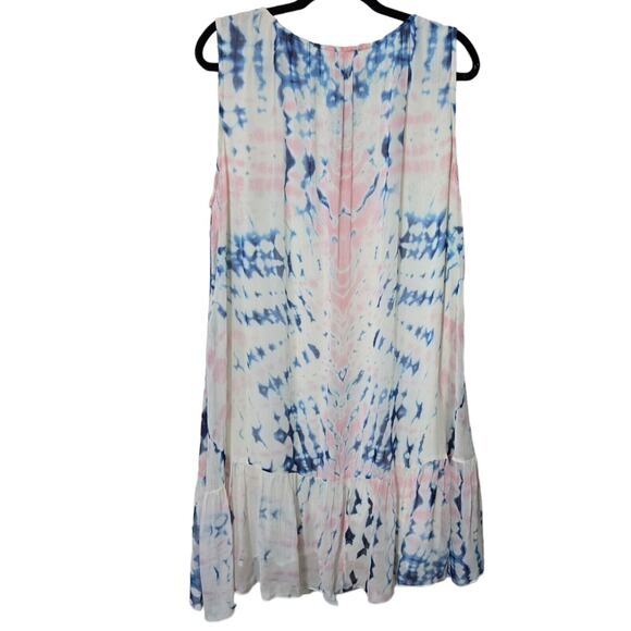 Sundance Large Tie Dye Whisper Sleeveless‎ Dress - Picture 10 of 12